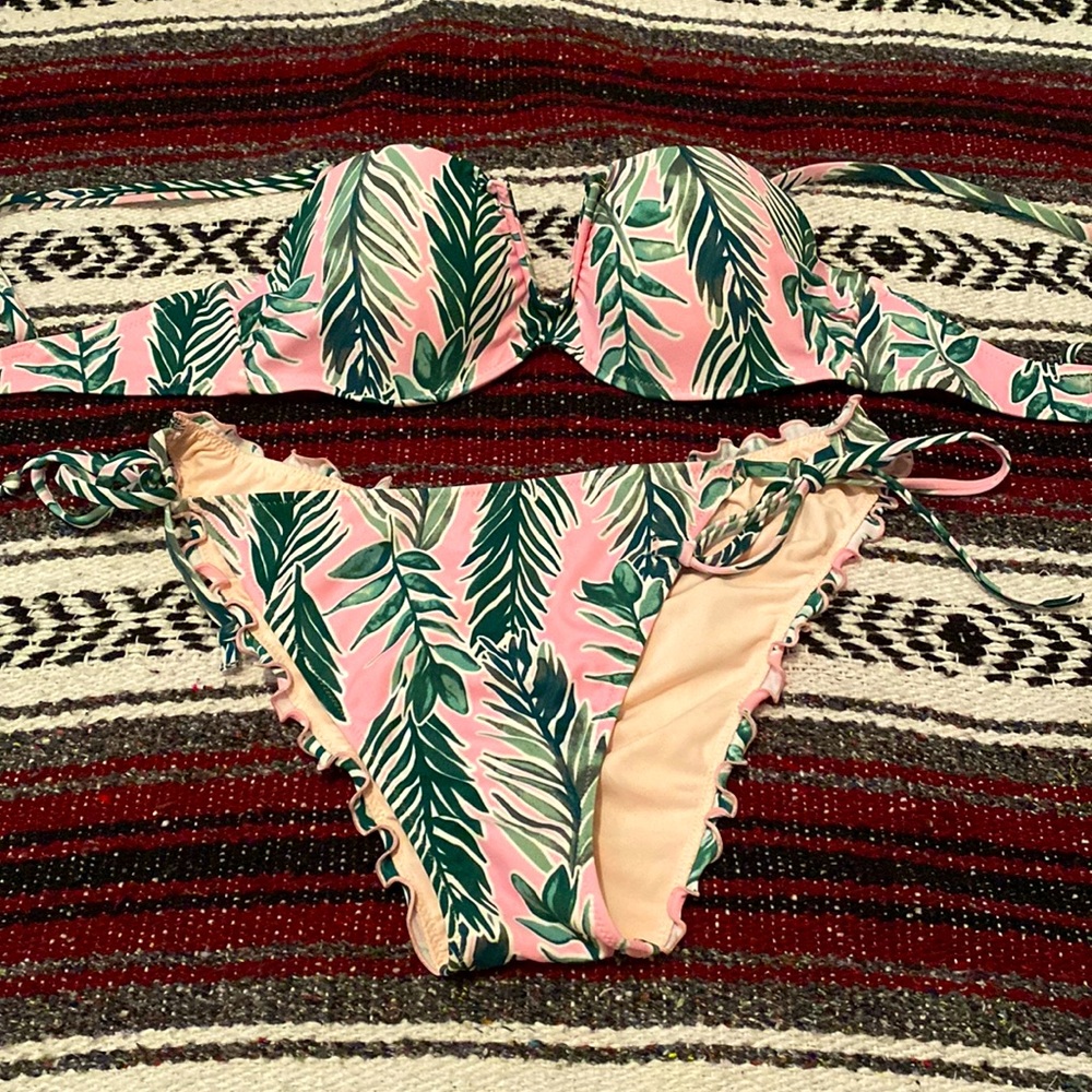 Shade & Shore Palm Leaf Bikini
